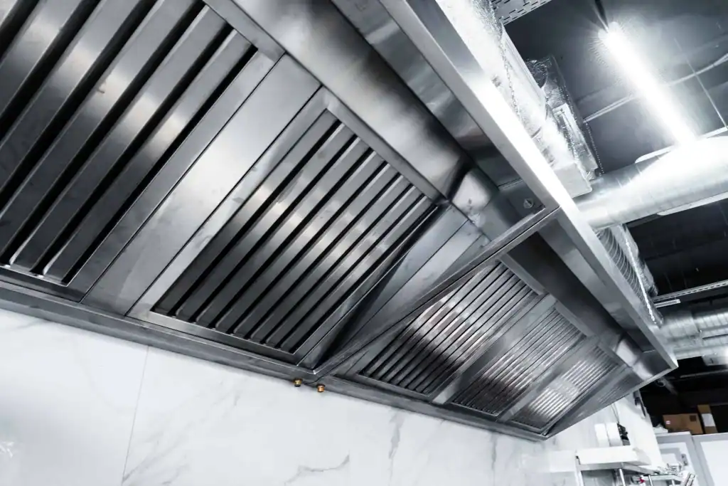 Commercial kitchen hood system professionally cleaned in Bothell, WA