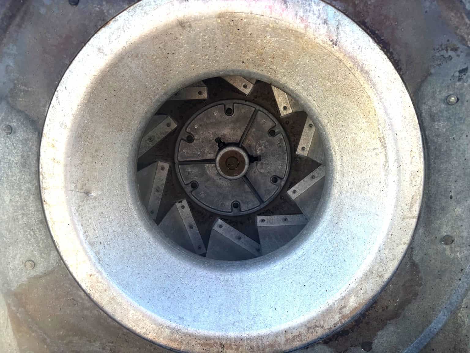 Fan after cleaning — clean and bright